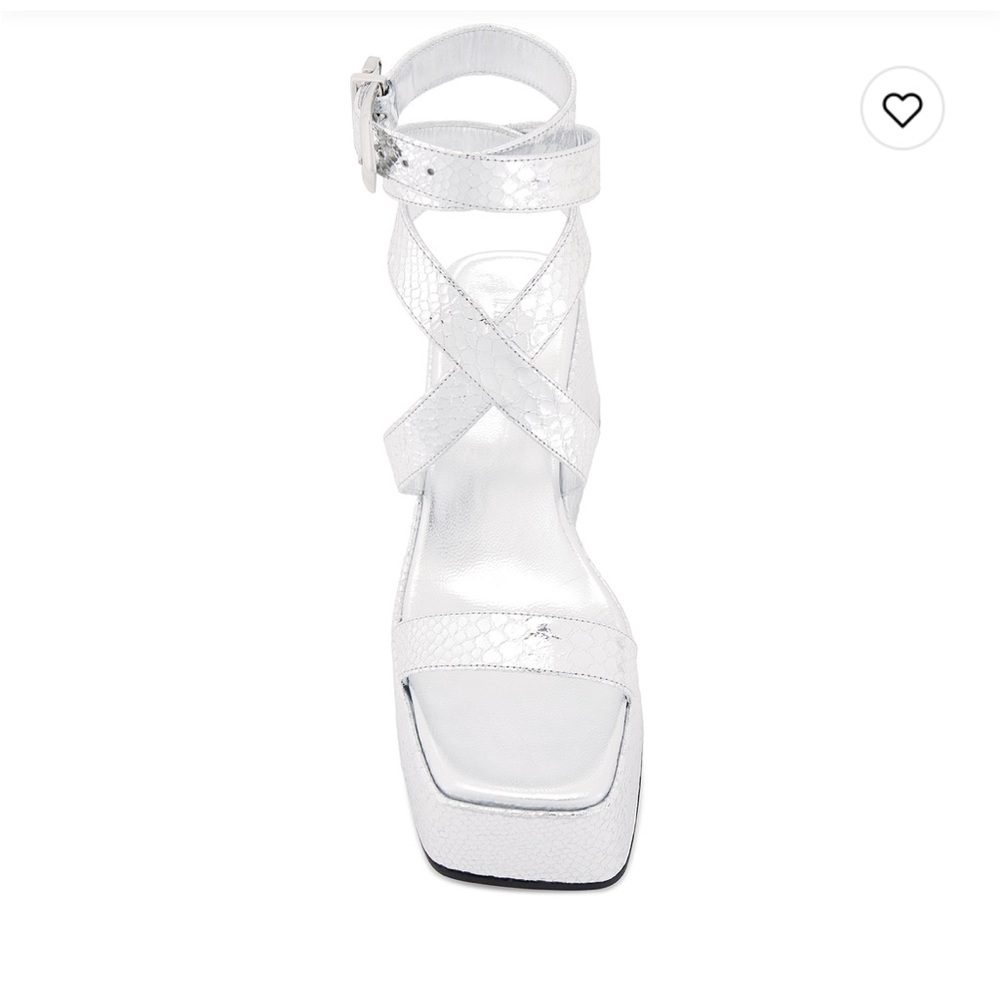 Silver Platform Sandals - Picture 3 of 7